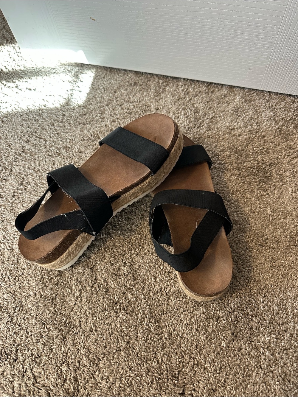 Women’s Black Strap Platform Sandals